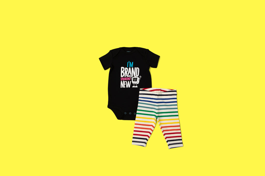 "Brand Spanking New" Onesie Set