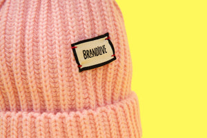 Kids Pompom Beanie - Pink